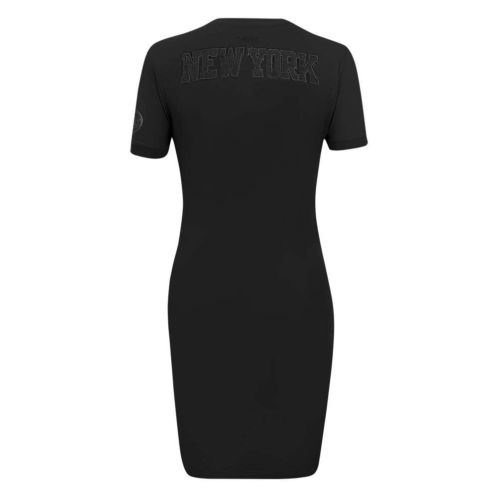 NBA NEW YORK KNICKS TRIPLE BLACK WOMEN'S BODY CON DRESS (TRIPLE BLACK WOMEN'S)