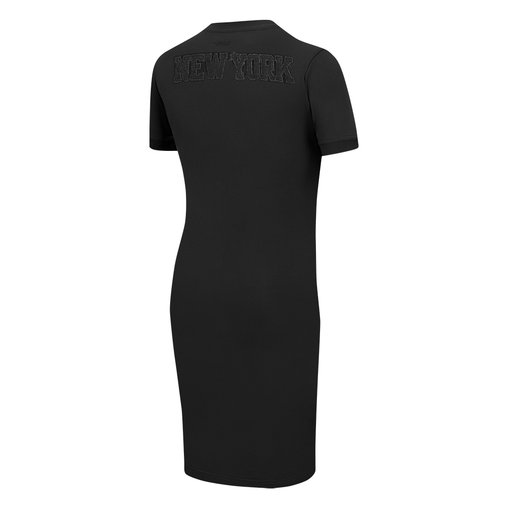 NBA NEW YORK KNICKS TRIPLE BLACK WOMEN'S BODY CON DRESS (TRIPLE BLACK WOMEN'S)