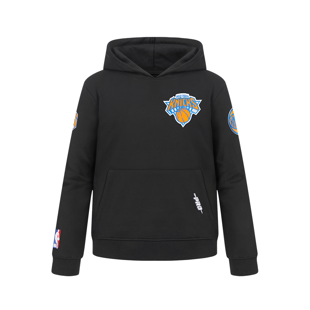 NBA NEW YORK KNICKS CLASSIC BIG BOY'S FLC PO HOODIE (BLACK)