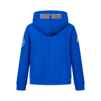 NBA NEW YORK KNICKS CLASSIC CHANDAIL À CAPUCHON EN MOLLETON À GLISSIÈRE POUR GARÇON JUNIOR (BLEU ROYAL)