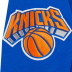 NBA NEW YORK KNICKS CLASSIC CHANDAIL À CAPUCHON EN MOLLETON À GLISSIÈRE POUR GARÇON JUNIOR (BLEU ROYAL)
