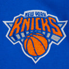 NBA NEW YORK KNICKS CLASSIC CHANDAIL À CAPUCHON EN MOLLETON À GLISSIÈRE POUR GARÇON JUNIOR (BLEU ROYAL)