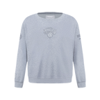 NBA NEW YORK KNICKS NEUTRAL CHANDAIL À COL ROND EN MOLLETON POUR GARÇON JUNIOR (GRIS CHINÉ FONCÉ)