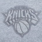 NBA NEW YORK KNICKS NEUTRAL CHANDAIL À COL ROND EN MOLLETON POUR GARÇON JUNIOR (GRIS CHINÉ FONCÉ)