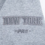 NBA NEW YORK KNICKS NEUTRAL CHANDAIL À COL ROND EN MOLLETON POUR GARÇON JUNIOR (GRIS CHINÉ FONCÉ)