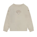 NBA NEW YORK KNICKS NEUTRAL BIG BOY'S FLEECE CREWNECK (TAUPE)