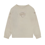 NBA NEW YORK KNICKS NEUTRAL BIG BOY'S FLEECE CREWNECK (TAUPE)