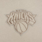NBA NEW YORK KNICKS NEUTRAL BIG BOY'S FLEECE CREWNECK (TAUPE)