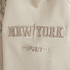 NBA NEW YORK KNICKS NEUTRAL BIG BOY'S FLEECE CREWNECK (TAUPE)
