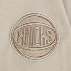 NBA NEW YORK KNICKS NEUTRAL BIG BOY'S FLEECE CREWNECK (TAUPE)