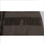 NBA NEW YORK KNICKS NEUTRAL CHANDAIL À CAPUCHON EN MOLLETON POUR GARÇON JUNIOR (TAUPE FONCÉ)