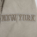 NBA NEW YORK KNICKS NEUTRAL CHANDAIL À CAPUCHON EN MOLLETON POUR GARÇON JUNIOR (TAUPE)