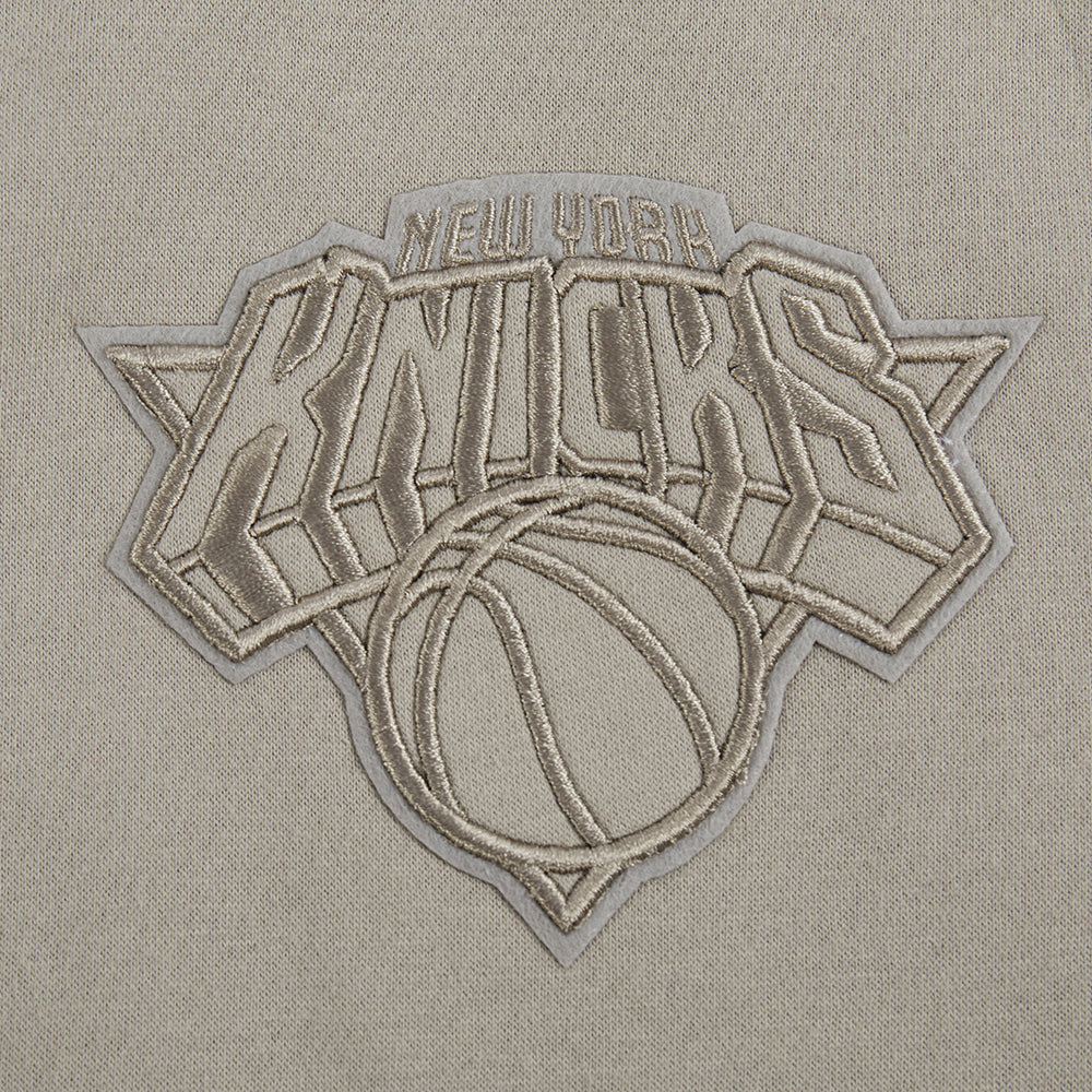 NBA NEW YORK KNICKS NEUTRAL CHANDAIL À CAPUCHON EN MOLLETON POUR GARÇON JUNIOR (TAUPE)