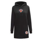 NBA NEW YORK KNICKS CLASSIC ROBE À CAPUCHON EN MOLLETON POUR FEMME (NOIR)