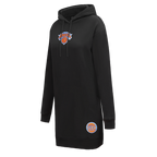 NBA NEW YORK KNICKS CLASSIC ROBE À CAPUCHON EN MOLLETON POUR FEMME (NOIR)