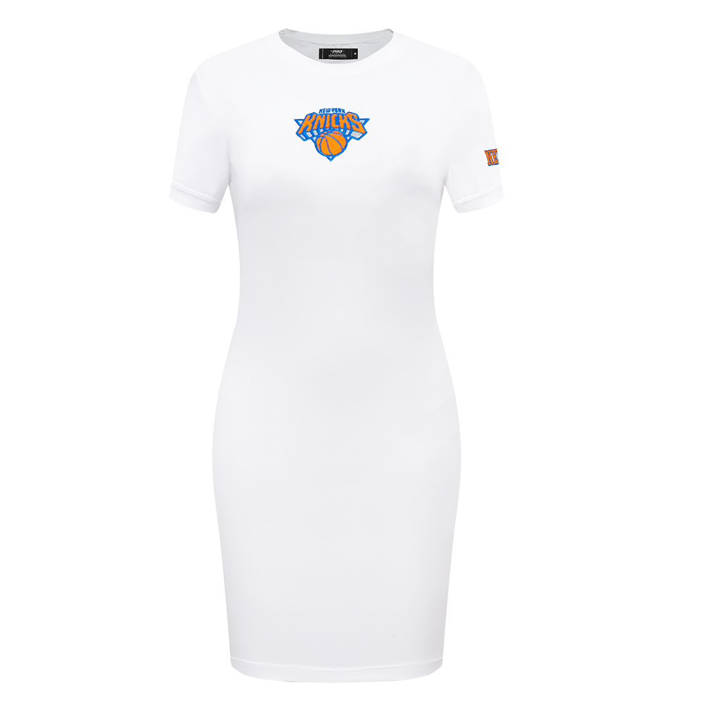 NBA NEW YORK KNICKS CLASSIC ROBE MOULANTE POUR FEMME (BLANC)