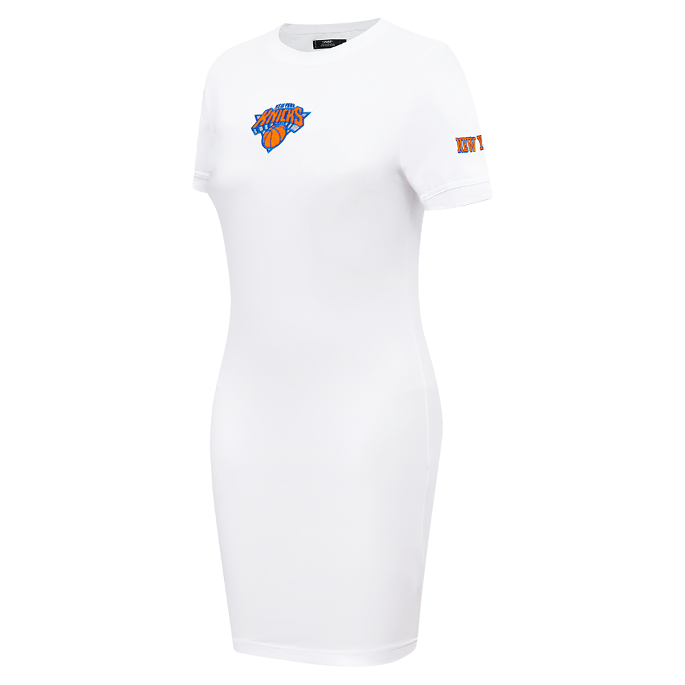 NBA NEW YORK KNICKS CLASSIC WOMEN'S BODYCON DRESS (WHITE)