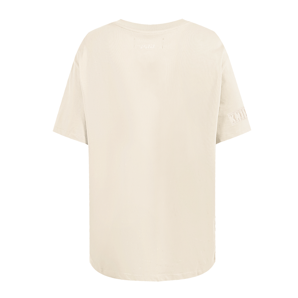 NBA NEW YORK KNICKS NEUTRAL WOMEN'S T-SHIRT DRESS (EGGSHELL)