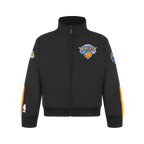 NBA NEW YORK KNICKS CLASSIC BIG BOY'S TRACK JACKET (BLACK/ORANGE)