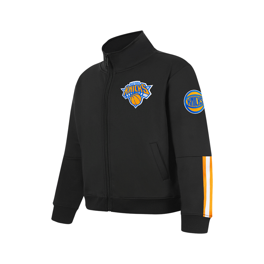 NBA NEW YORK KNICKS CLASSIC VESTE D'ENTRAÎNEMENT POUR GARÇON JUNIOR (NOIR/ORANGE)