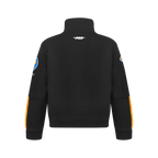 NBA NEW YORK KNICKS CLASSIC BIG BOY'S TRACK JACKET (BLACK/ORANGE)