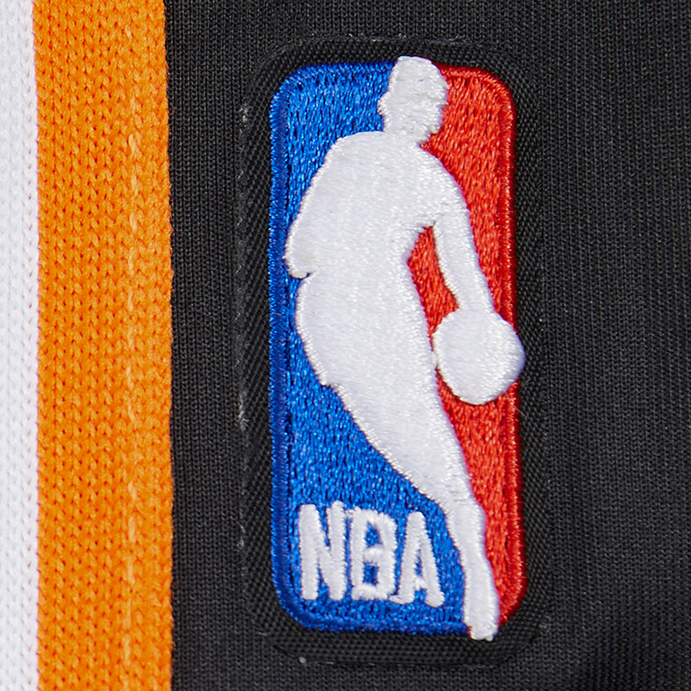 NBA NEW YORK KNICKS CLASSIC BIG BOY'S TRACK JACKET (BLACK/ORANGE)