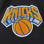 NBA NEW YORK KNICKS CLASSIC BIG BOY'S TRACK JACKET (BLACK/ORANGE)