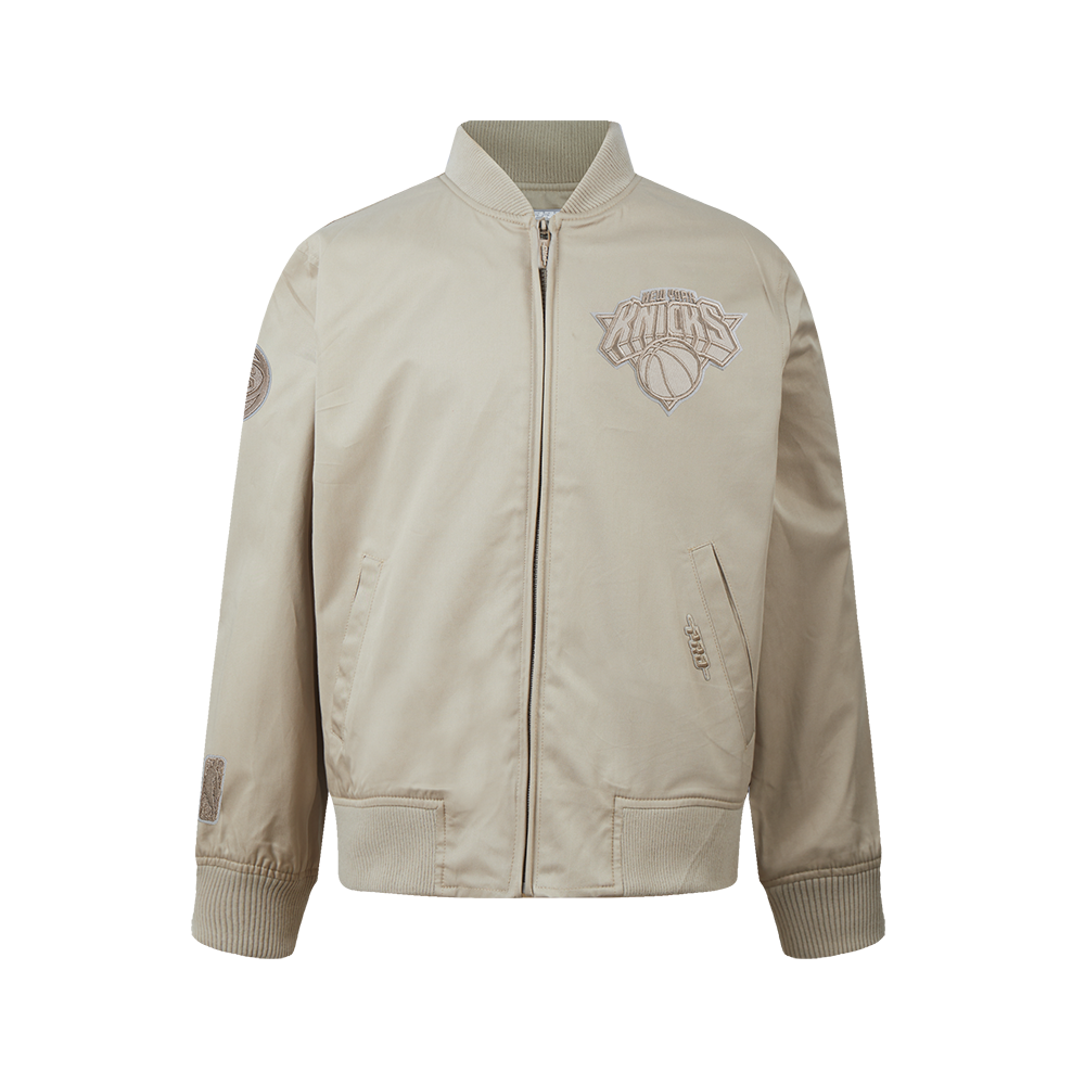 NBA NEW YORK KNICKS NEUTRAL BLOUSON EN SERGÉ POUR GARÇON JUNIOR (TAUPE)