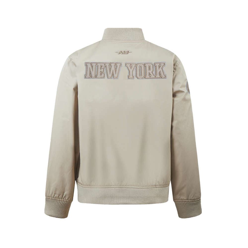 NBA NEW YORK KNICKS NEUTRAL BLOUSON EN SERGÉ POUR GARÇON JUNIOR (TAUPE)