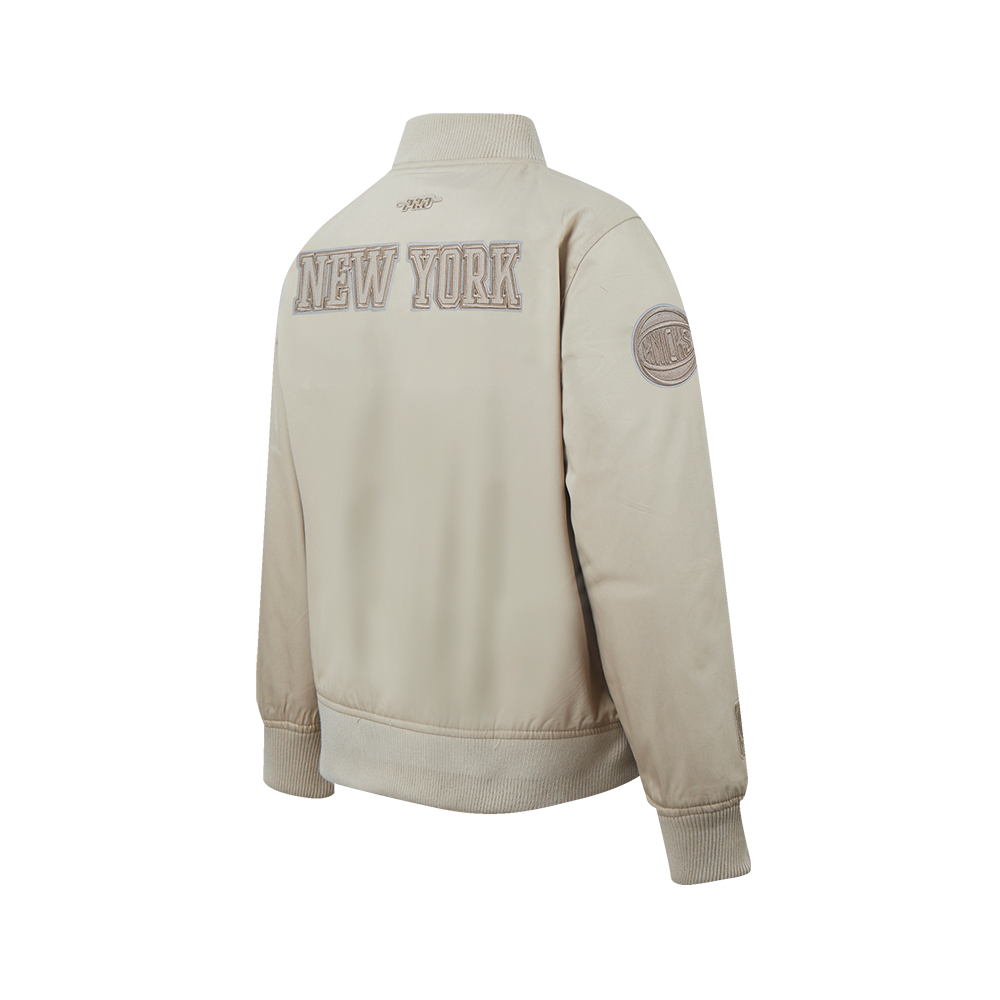 NBA NEW YORK KNICKS NEUTRAL BLOUSON EN SERGÉ POUR GARÇON JUNIOR (TAUPE)