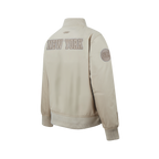 NBA NEW YORK KNICKS NEUTRAL BLOUSON EN SERGÉ POUR GARÇON JUNIOR (TAUPE)