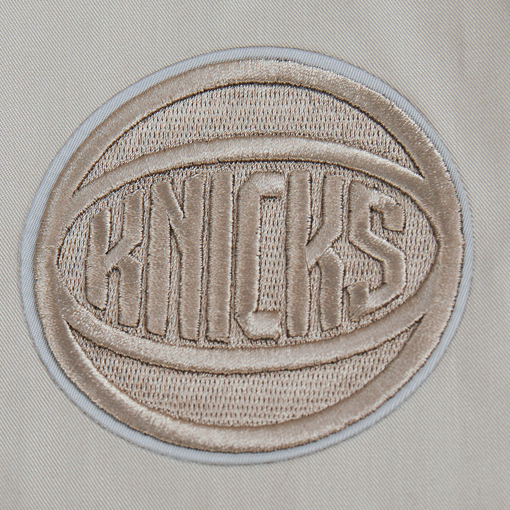 NBA NEW YORK KNICKS NEUTRAL BLOUSON EN SERGÉ POUR GARÇON JUNIOR (TAUPE)