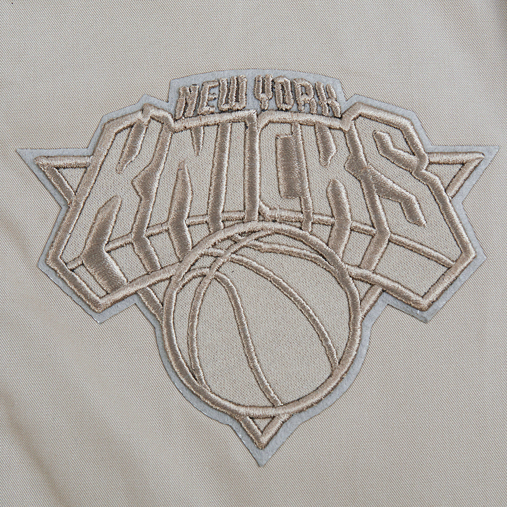 NBA NEW YORK KNICKS NEUTRAL BLOUSON EN SERGÉ POUR GARÇON JUNIOR (TAUPE)
