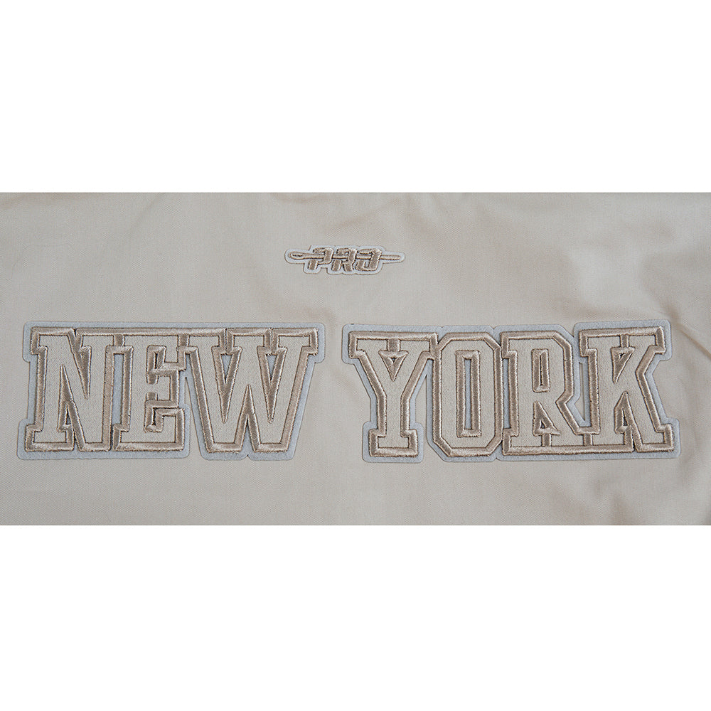 NBA NEW YORK KNICKS NEUTRAL BLOUSON EN SERGÉ POUR GARÇON JUNIOR (TAUPE)