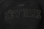 NBA NEW YORK KNICKS TRIPLE BLACK BIG BOY'S WOOL VARSITY JACKET (JET BLACK)