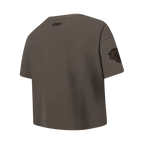 NBA NEW YORK KNICKS NEUTRAL T-SHIRT À MANCHES COURTES ET À COUPE CARRÉE POUR FILLE JUNIOR (TAUPE FONCÉ)