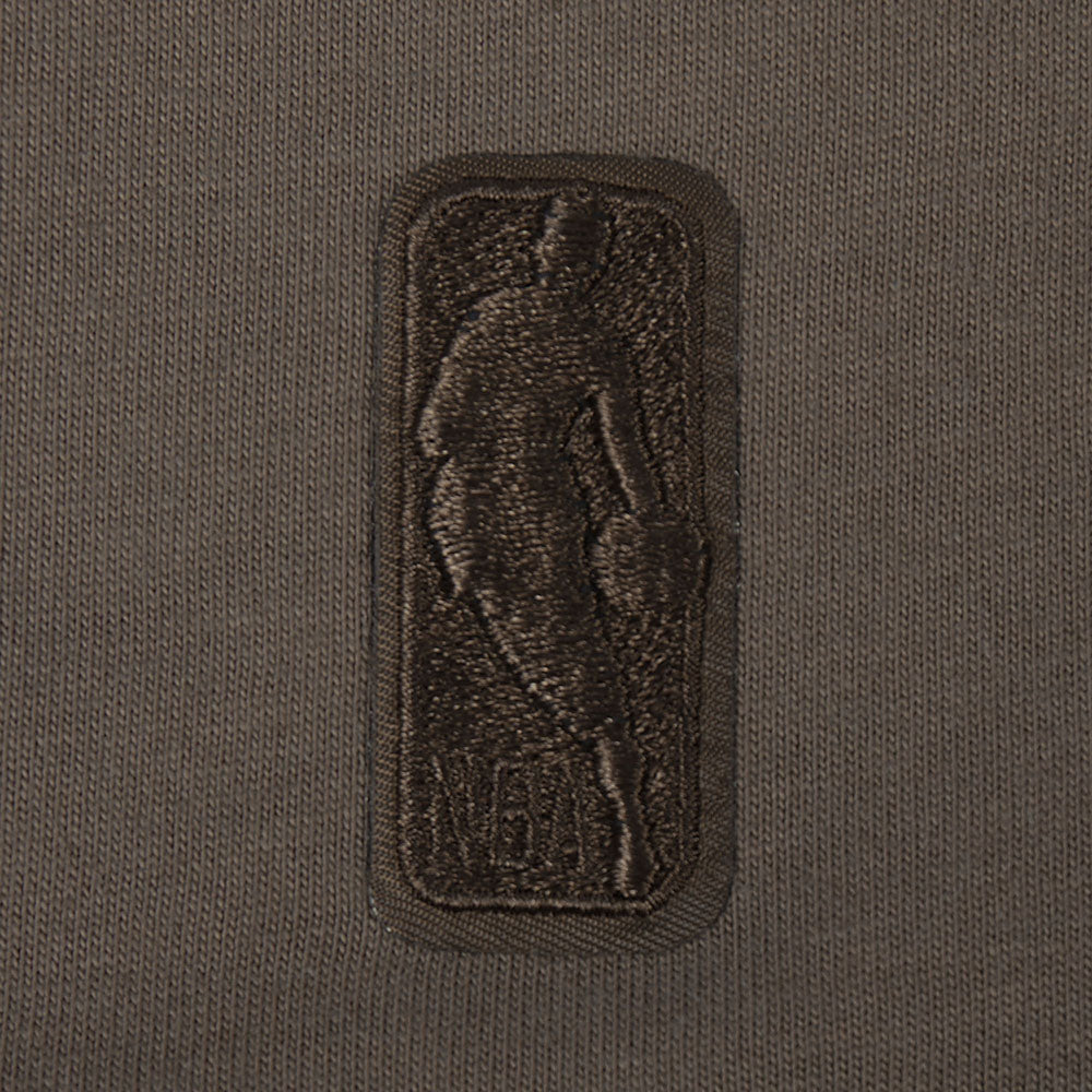 NBA NEW YORK KNICKS NEUTRAL T-SHIRT À MANCHES COURTES ET À COUPE CARRÉE POUR FILLE JUNIOR (TAUPE FONCÉ)