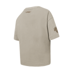 NBA NEW YORK KNICKS NEUTRAL T-SHIRT À MANCHES COURTES ET À COUPE CARRÉE POUR FILLE JUNIOR (TAUPE)