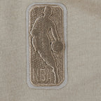 NBA NEW YORK KNICKS NEUTRAL T-SHIRT À MANCHES COURTES ET À COUPE CARRÉE POUR FILLE JUNIOR (TAUPE)