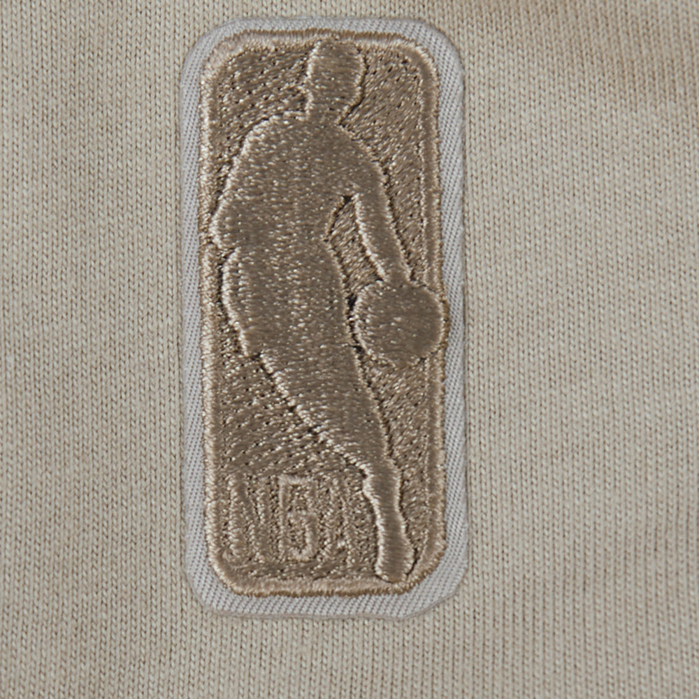 NBA NEW YORK KNICKS NEUTRAL T-SHIRT À MANCHES COURTES ET À COUPE CARRÉE POUR FILLE JUNIOR (TAUPE)