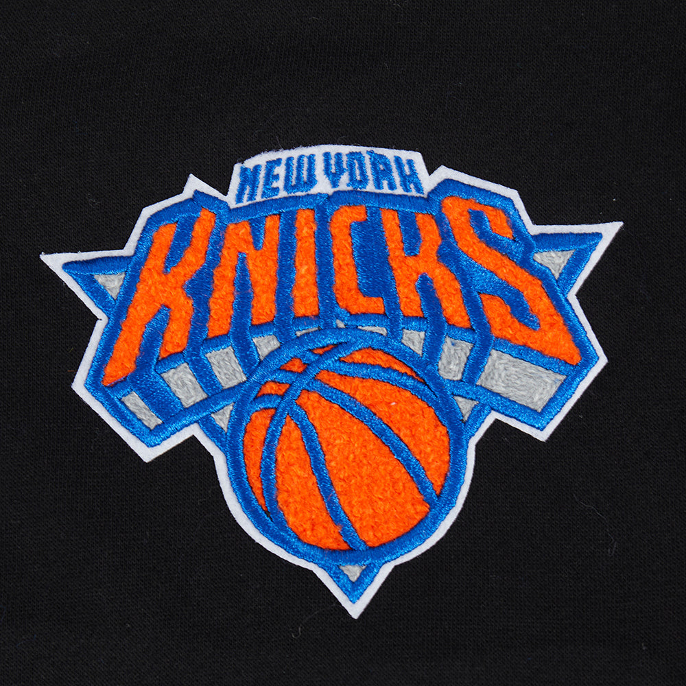 NBA NEW YORK KNICKS CLASSIC BIG GIRL'S FLC FZ HOODIE (BLACK)