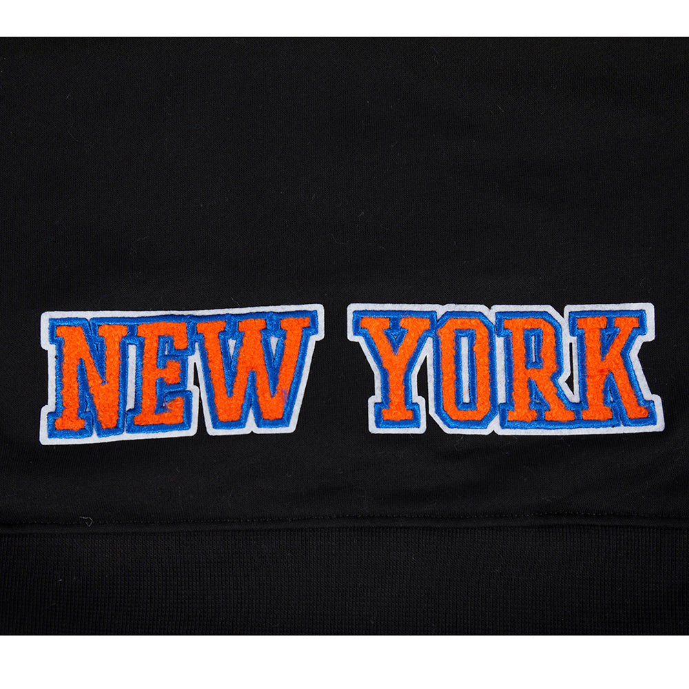 NBA NEW YORK KNICKS CLASSIC BIG GIRL'S FLC FZ HOODIE (BLACK)
