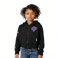 NBA NEW YORK KNICKS CLASSIC BIG GIRL'S FLC FZ HOODIE (BLACK)