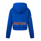 NBA NEW YORK KNICKS CLASSIC BIG GIRL'S FLC FZ HOODIE (ROYAL BLUE)