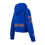 NBA NEW YORK KNICKS CLASSIC BIG GIRL'S FLC FZ HOODIE (ROYAL BLUE)