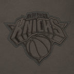 NBA NEW YORK KNICKS NEUTRAL CHANDAIL À COL ROND EN MOLLETON POUR FILLE JUNIOR (TAUPE FONCÉ)