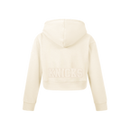 NBA NEW YORK KNICKS NEUTRAL BIG GIRL'S FLC PO HOODIE (EGGSHELL)