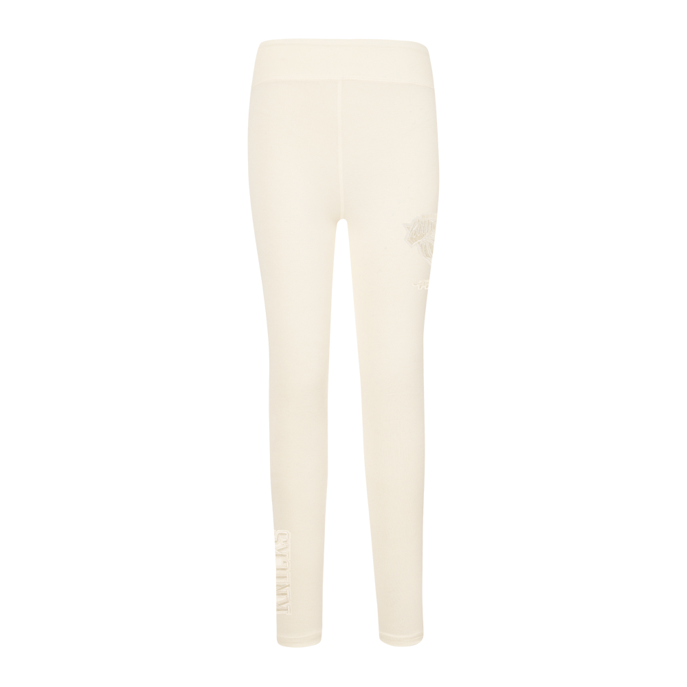 NBA NEW YORK KNICKS NEUTRAL BIG GIRL'S LEGGING (EGGSHELL)