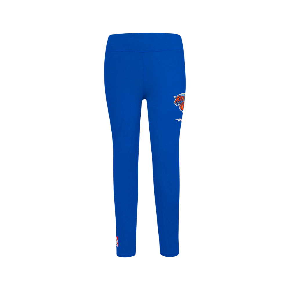 NBA NEW YORK KNICKS RETRO CLASSIC BIG GIRL'S LEGGING (ROYAL BLUE)