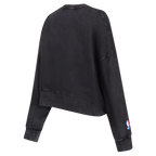 NBA NEW YORK KNICKS CHANDAIL OUATÉ À COL ROND POUR FEMME (NOIR DÉLAVÉ)